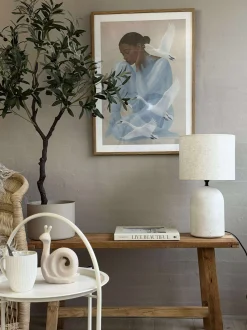 VIAMAJA Bordlampe STONEWARE - Lys natur Hot