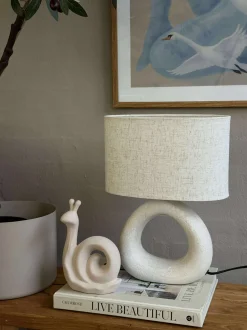 VIAMAJA Bordlampe STONEWARE - Lys Natur New