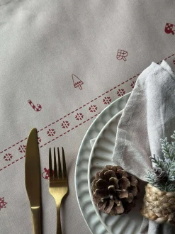 VIAMAJA Bordløber Jul - 40x140 cm - Beige Best