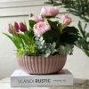 VIAMAJA Bowl i beton look - Rosa
