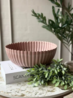 VIAMAJA Bowl i beton look - Rosa