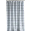 VIAMAJA Bruseforhæng - Tartan linen blue - 180 cm x 200 cm Clearance