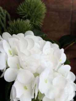 VIAMAJA Buket - Lille hvid hortensia / Lime Clearance