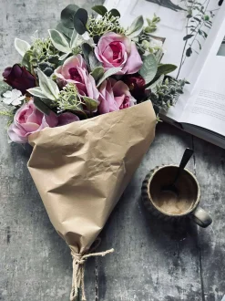 VIAMAJA Buket med roser - Pink Sale