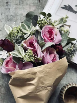 VIAMAJA Buket med roser - Pink Sale