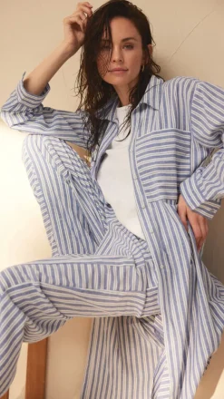 VIAMAJA Bukser - Summer strip cotton