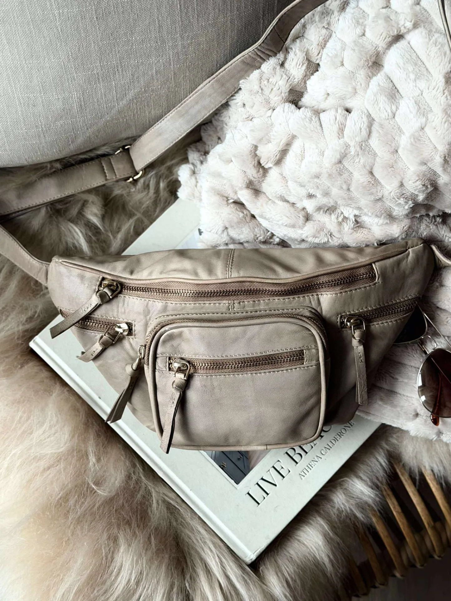 VIAMAJA Bumbag – VINTAGE beige Discount