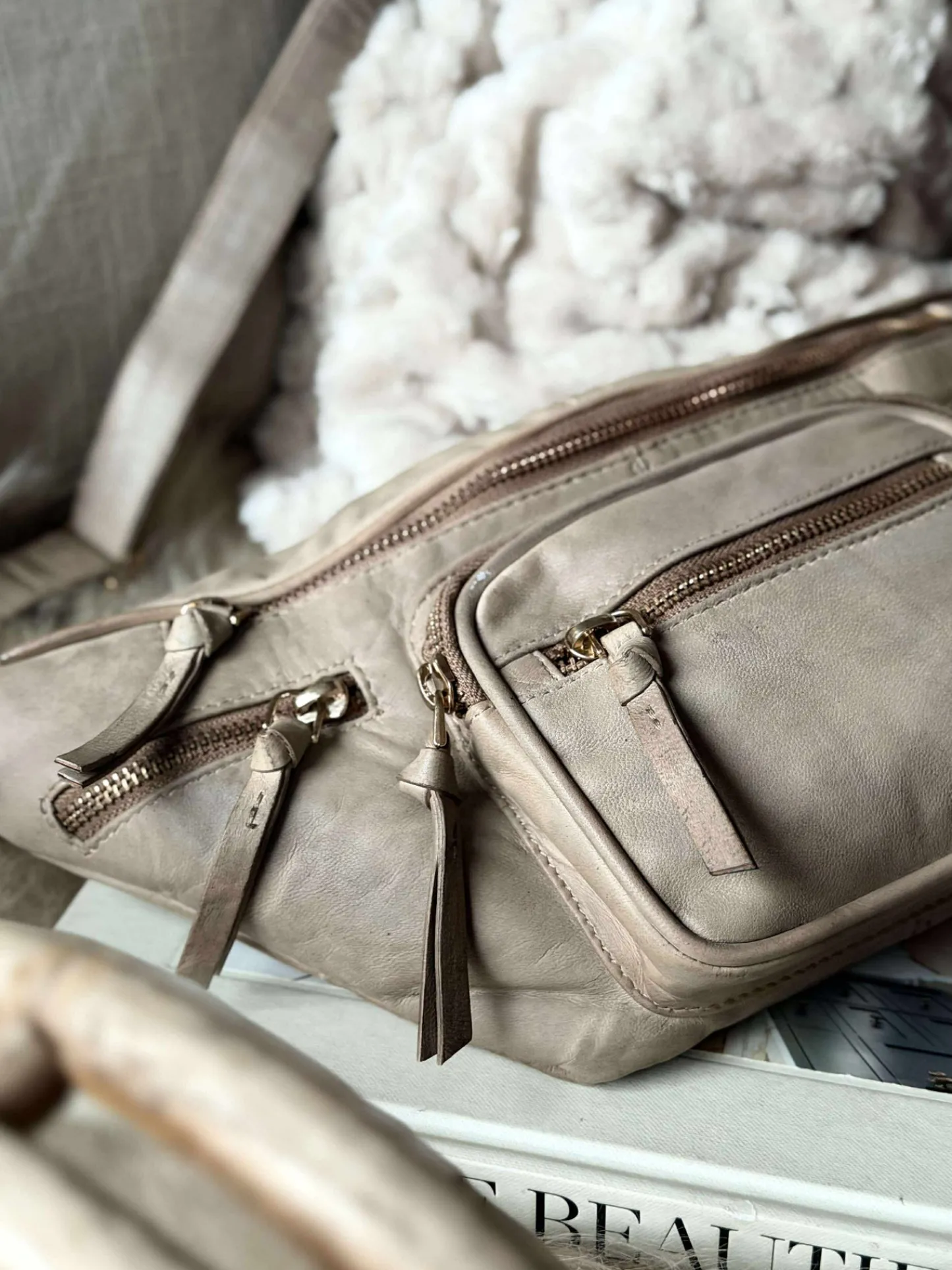 VIAMAJA Bumbag – VINTAGE beige Discount