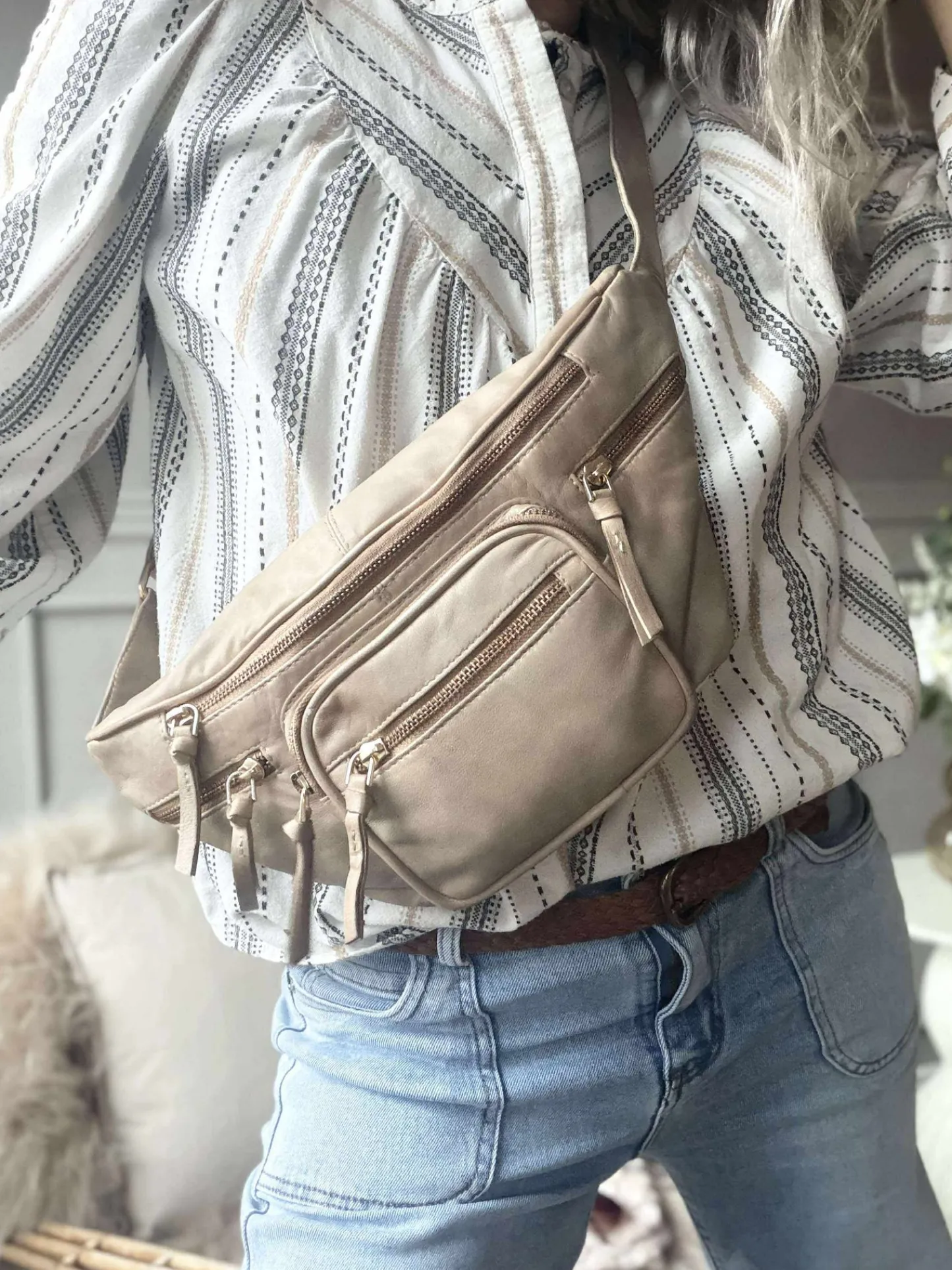 VIAMAJA Bumbag – VINTAGE beige Discount
