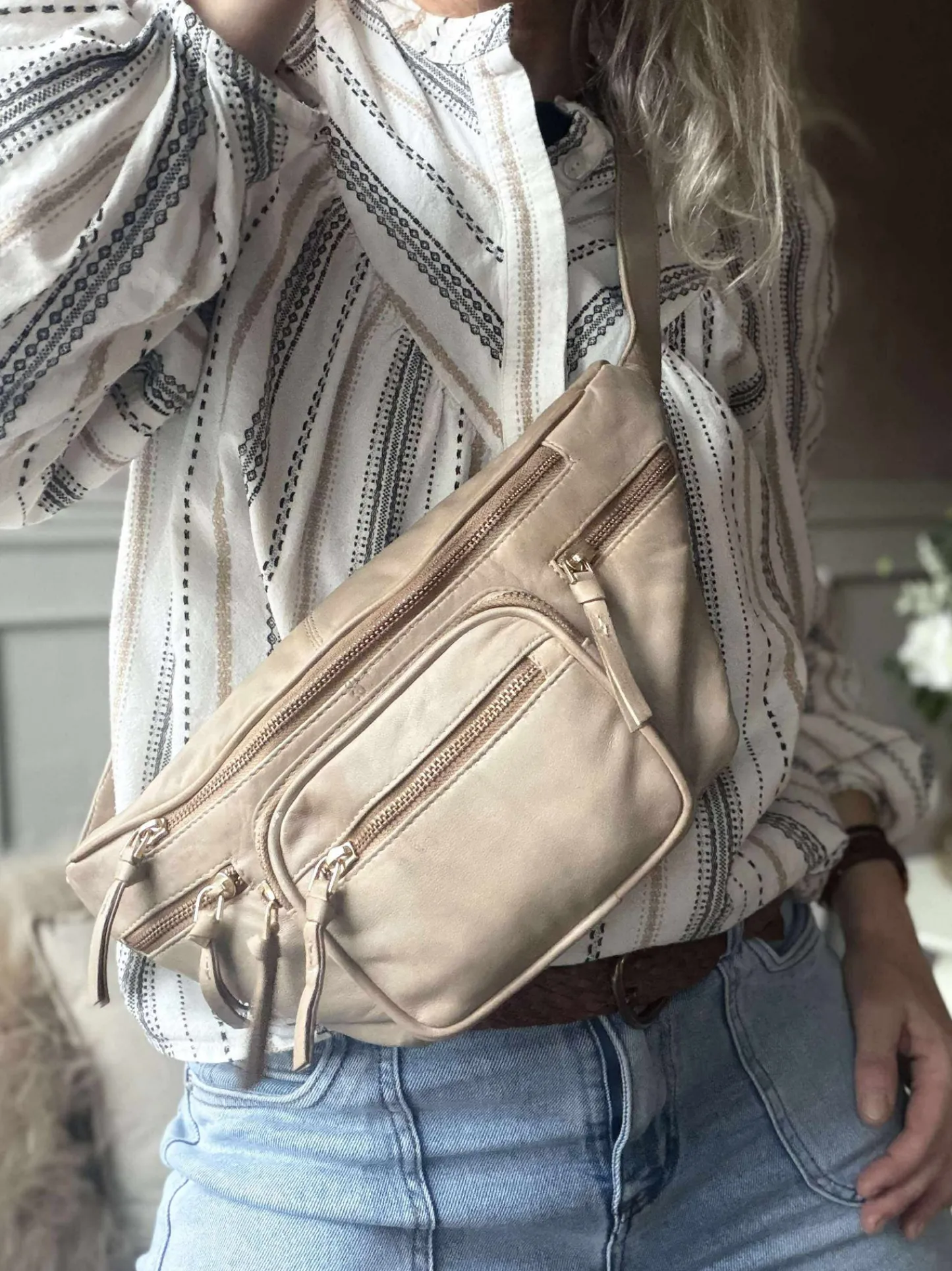 VIAMAJA Bumbag – VINTAGE beige Discount