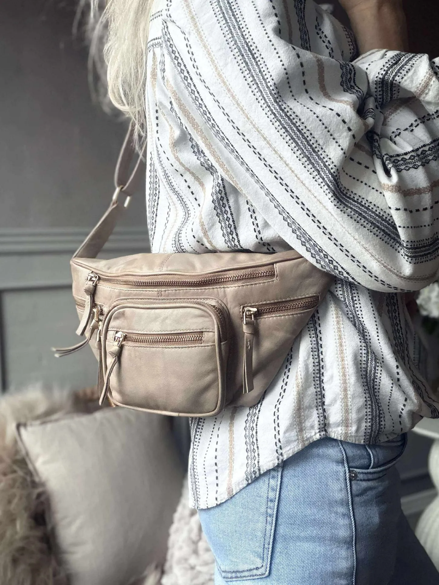 VIAMAJA Bumbag – VINTAGE beige Discount