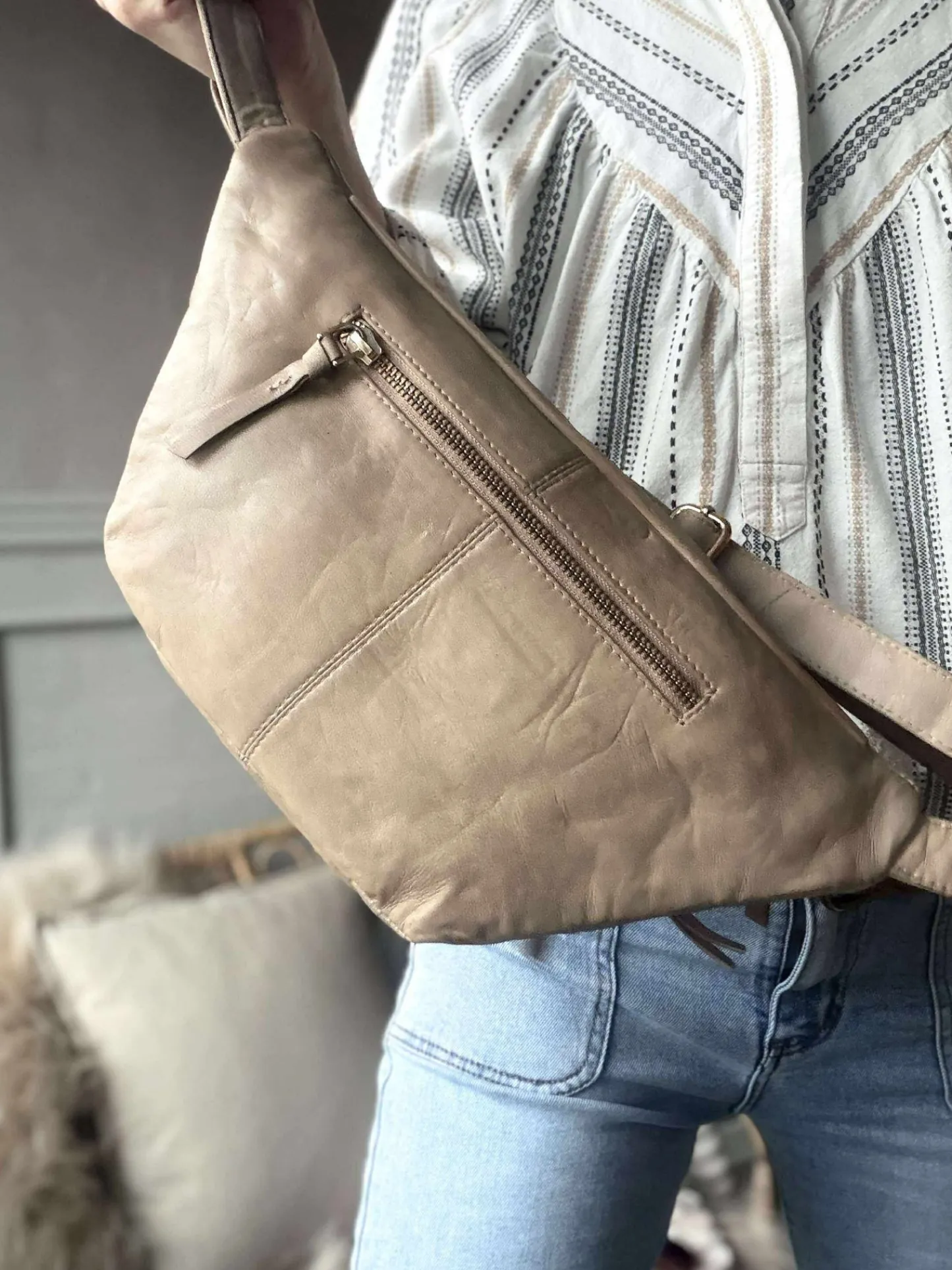 VIAMAJA Bumbag – VINTAGE beige Discount