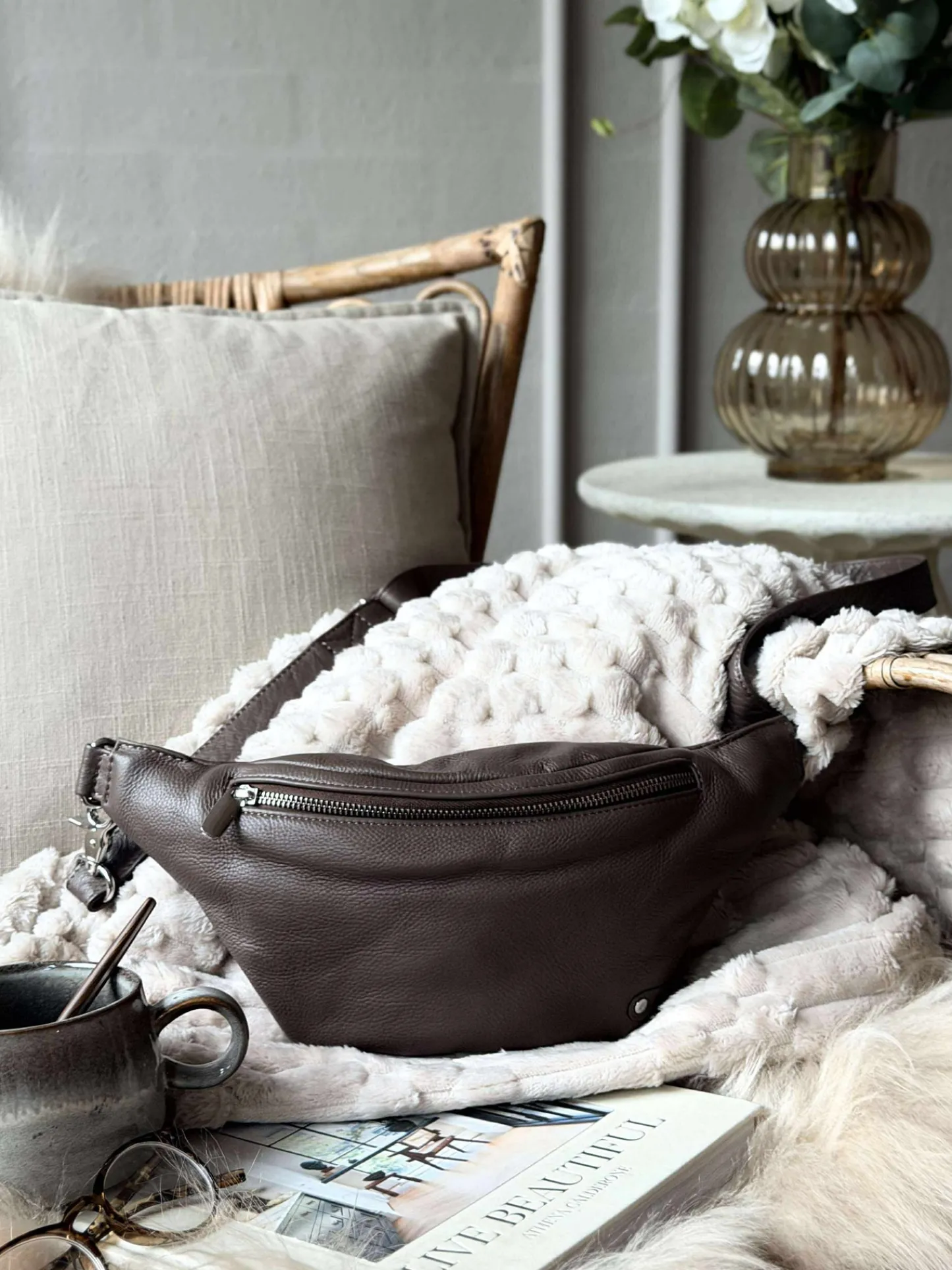 VIAMAJA Bumbag Aura - Dark taupe New