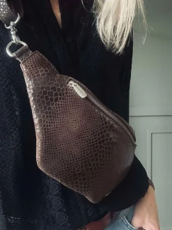 VIAMAJA Bumbag Aura Brown Croco