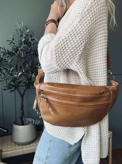 VIAMAJA Bumbag Big Selma - Cognac Best