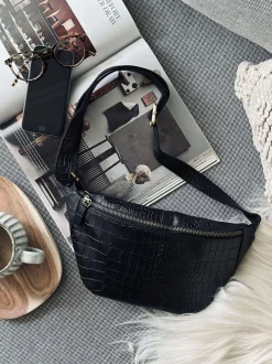 VIAMAJA Bumbag Black croco Hot