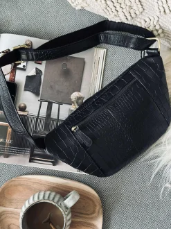 VIAMAJA Bumbag Black croco Hot