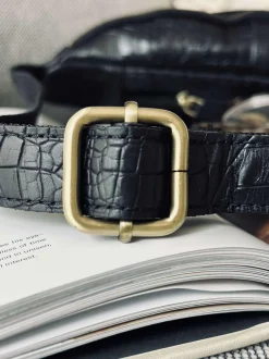 VIAMAJA Bumbag Black croco Hot