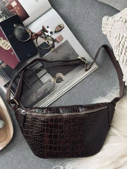 VIAMAJA Bumbag brown croco Best