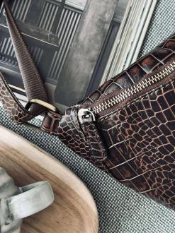 VIAMAJA Bumbag brown croco Best