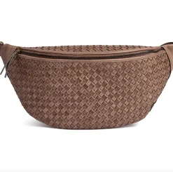 VIAMAJA Bumbag flettet kalveskind - Taupe Outlet