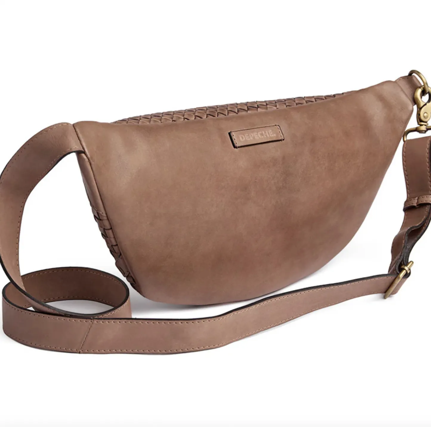VIAMAJA Bumbag flettet kalveskind - Taupe Outlet
