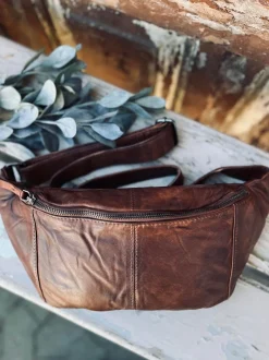 VIAMAJA Bumbag JUNE - BIG Dark cognac New