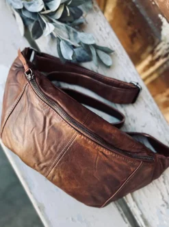 VIAMAJA Bumbag JUNE - BIG Dark cognac New