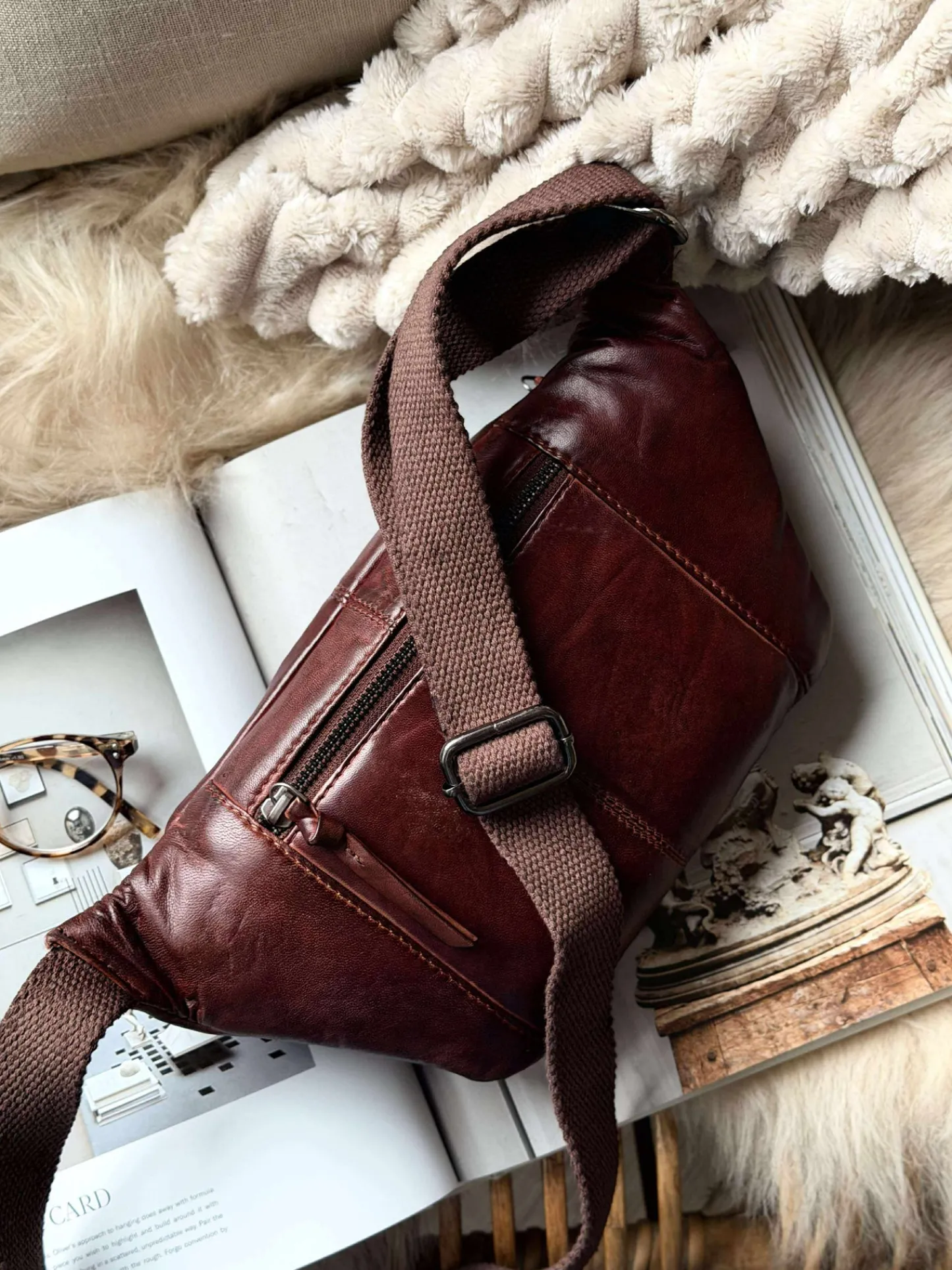 VIAMAJA Bumbag JUNE - New Dark cognac Hot