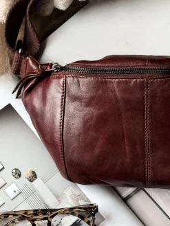 VIAMAJA Bumbag JUNE - New Dark cognac Hot