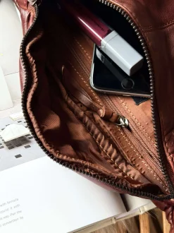 VIAMAJA Bumbag JUNE - New Dark cognac Hot
