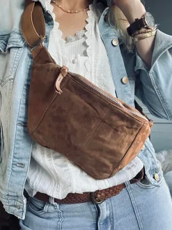 VIAMAJA Bumbag JUNE Ruskind - Caramel Outlet