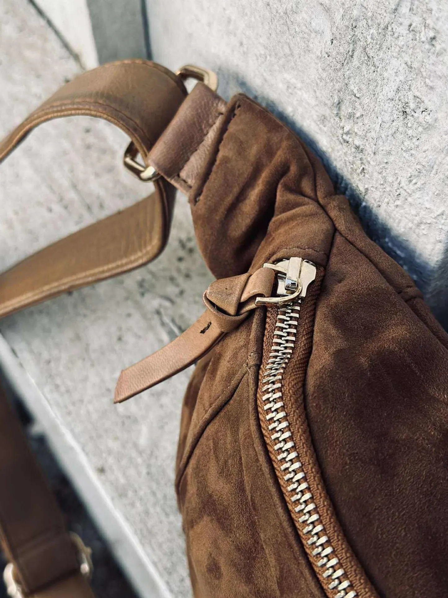 VIAMAJA Bumbag JUNE Ruskind - Caramel Outlet