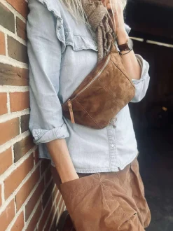 VIAMAJA Bumbag JUNE Ruskind - Caramel Outlet