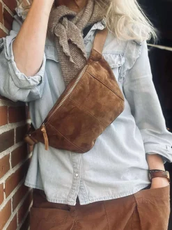 VIAMAJA Bumbag JUNE Ruskind - Caramel Outlet