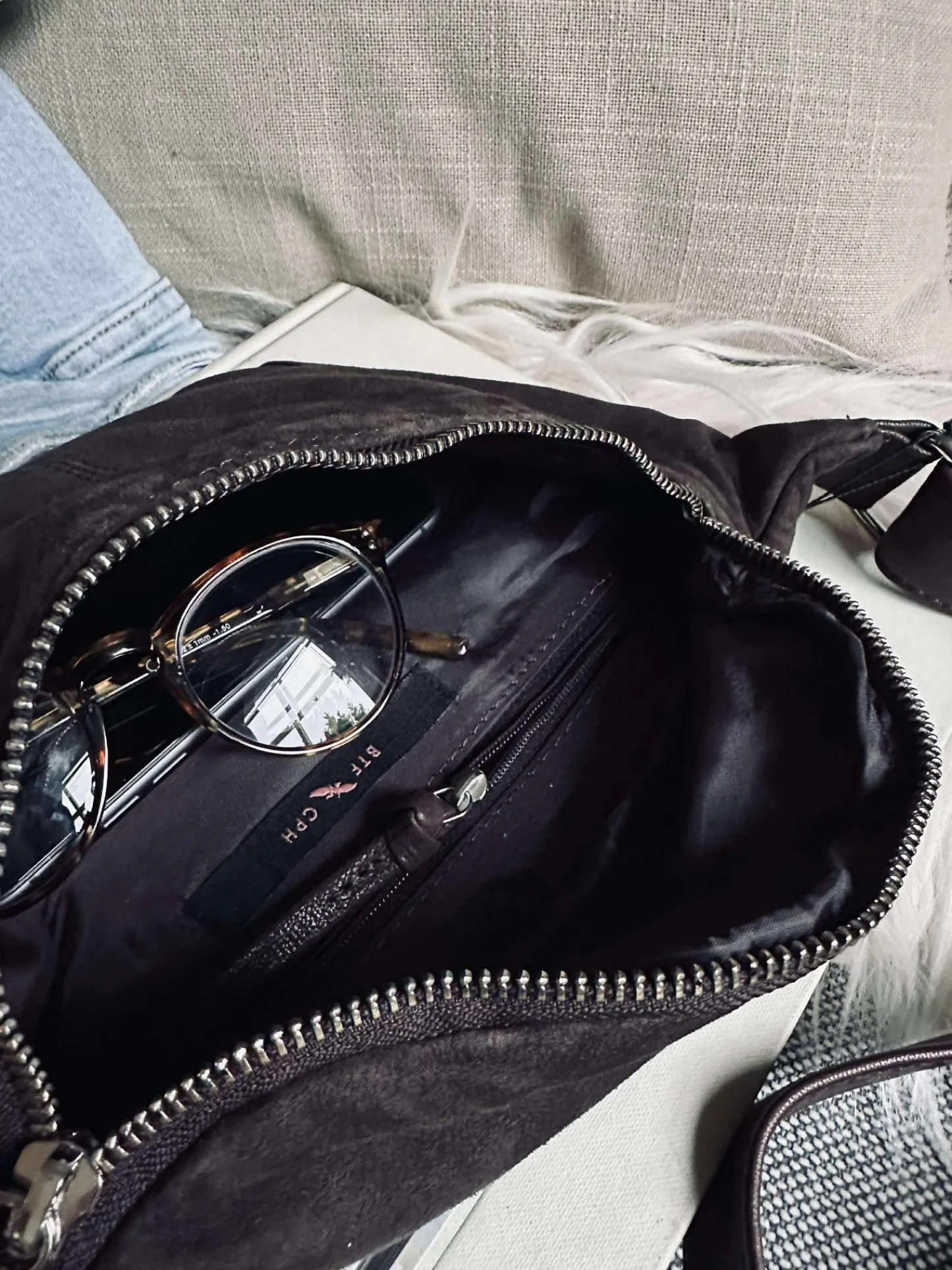 VIAMAJA Bumbag JUNE Ruskind - Coffee Brown Discount
