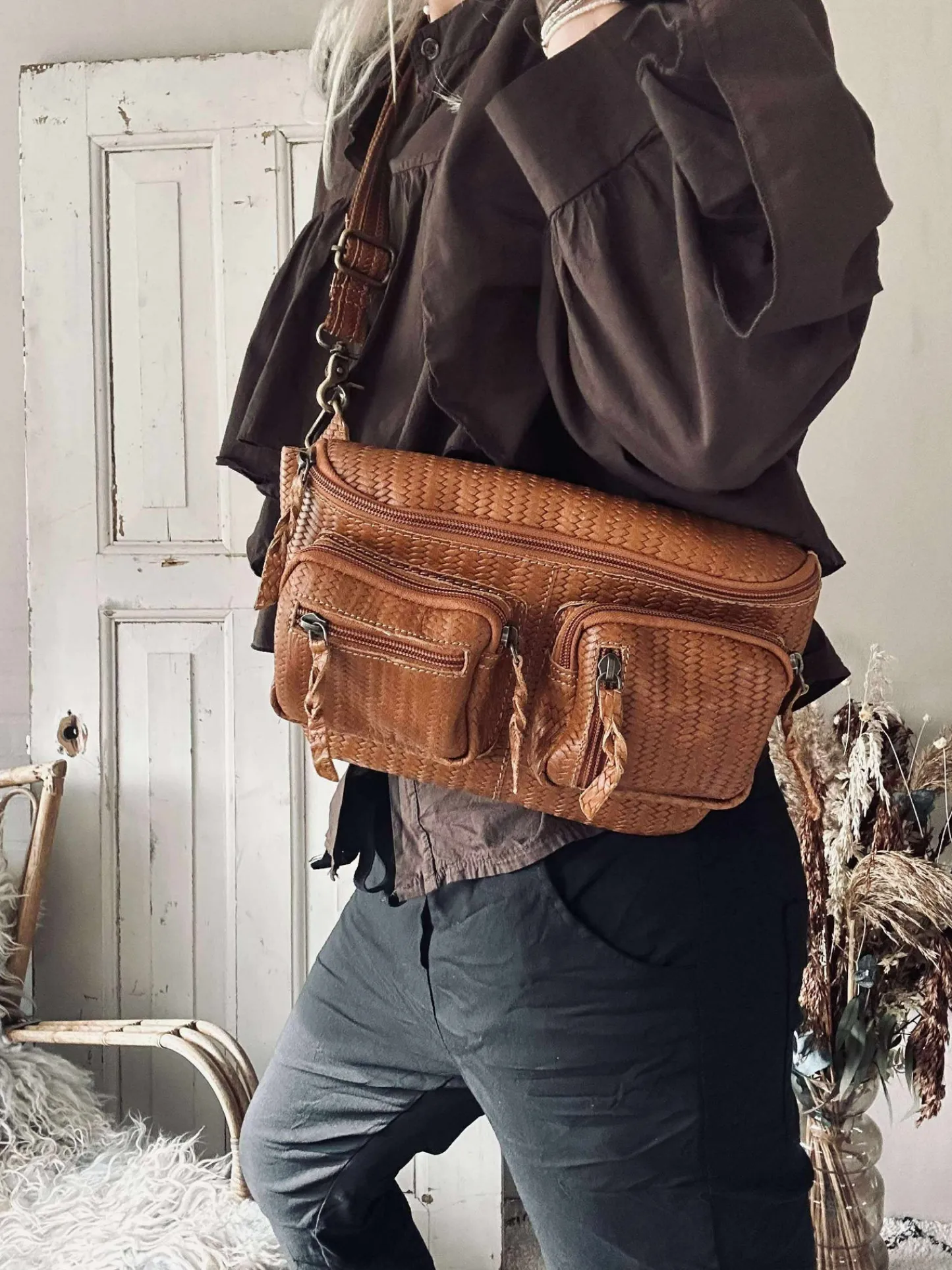 VIAMAJA Bumbag Kaya - Cognac flet Hot