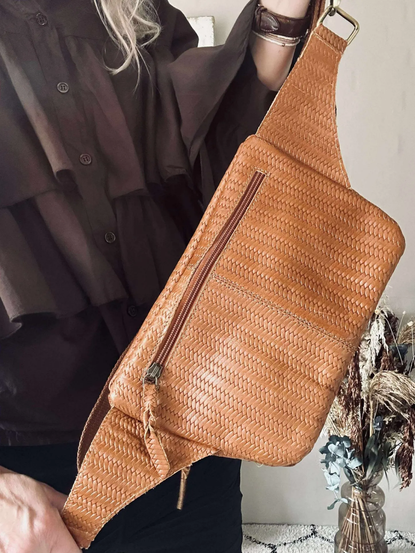 VIAMAJA Bumbag Kaya - Cognac flet Hot