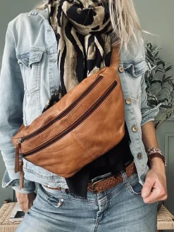 VIAMAJA Bumbag LOCK - Cognac Clearance