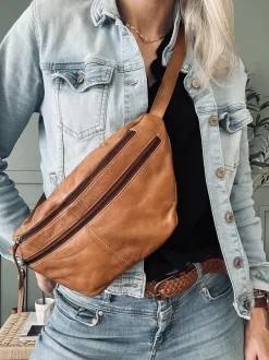 VIAMAJA Bumbag LOCK - Cognac Clearance