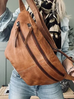 VIAMAJA Bumbag LOCK - Cognac Clearance