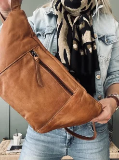 VIAMAJA Bumbag LOCK - Cognac Clearance
