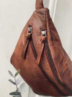 VIAMAJA Bumbag LOCK - Dark cognac Discount