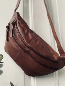 VIAMAJA Bumbag LOCK - Dark cognac Discount