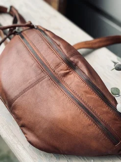 VIAMAJA Bumbag LOCK - Dark cognac Discount