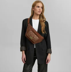 VIAMAJA Bumbag med nitter - Cognac Clearance