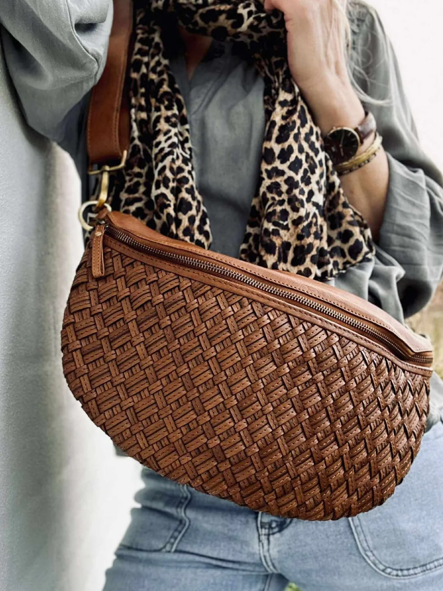 VIAMAJA Bumbag Mika cognac Clearance