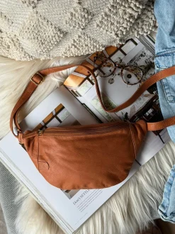 VIAMAJA Bumbag Misse - Cognac / Gold