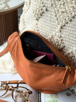 VIAMAJA Bumbag Misse - Cognac / Gold