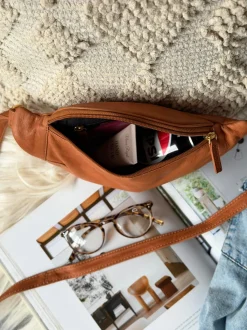 VIAMAJA Bumbag Misse - Cognac / Gold